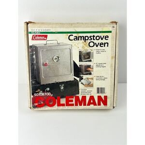 Vtg Coleman Camp Stove Oven Non-Corrosion Aluminized Steel 5010B700 w/ Orig. Box
